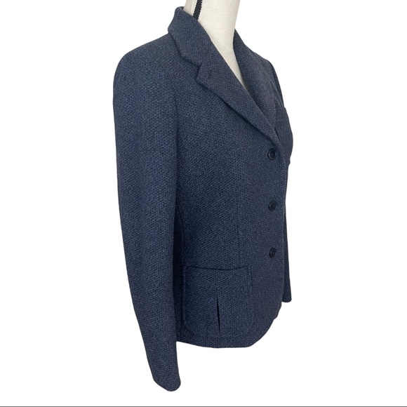 SOLD! Lauren Ralph Lauren Blue Wool Button Up Blazer Jacket Size 8 - Picture 7 of 13